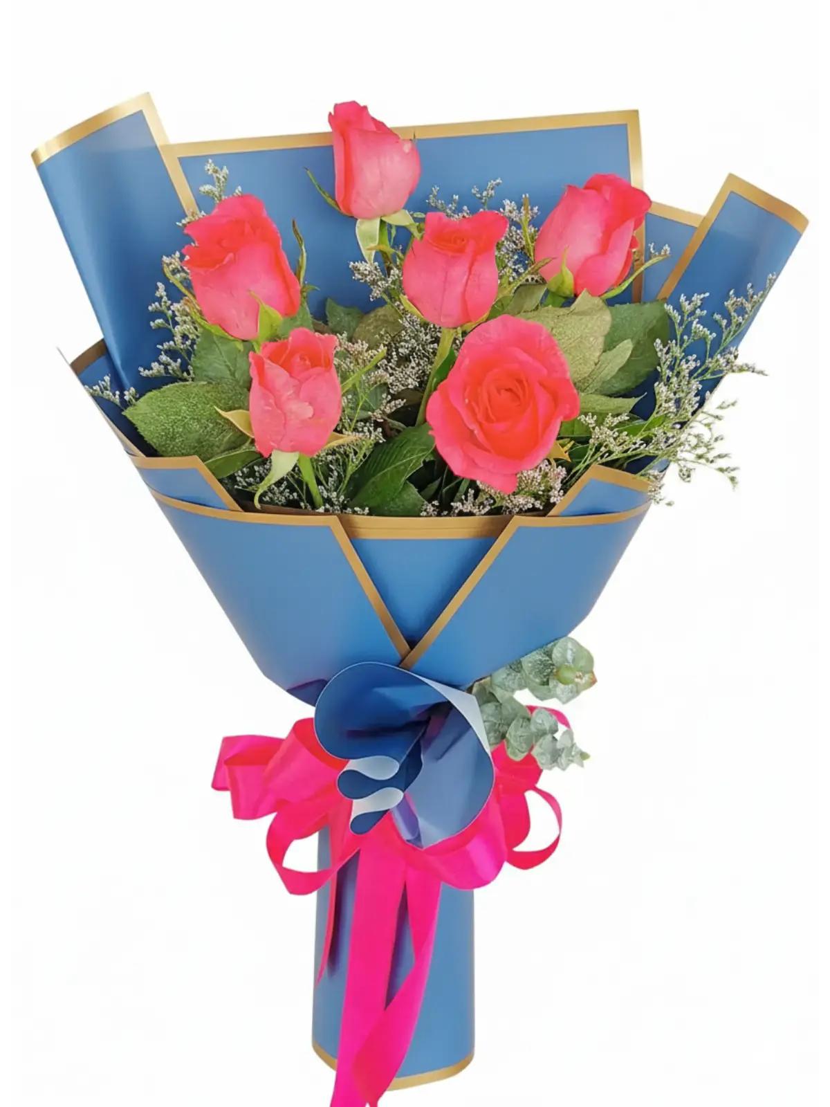 Elegant Pink Rose Bouquet