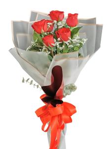 6 Stem Classic Red Rose