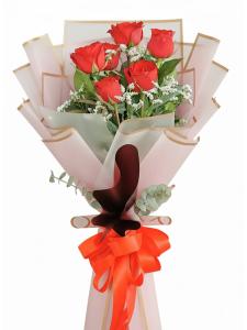 Glowing Red Rose