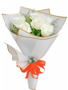 6 Stem Premium White Rose