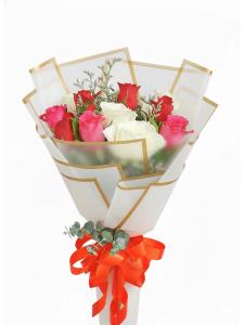6 Stem Vibrant Mix Rose